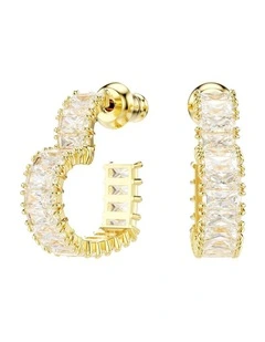 Matrix Hoop Earrings in White