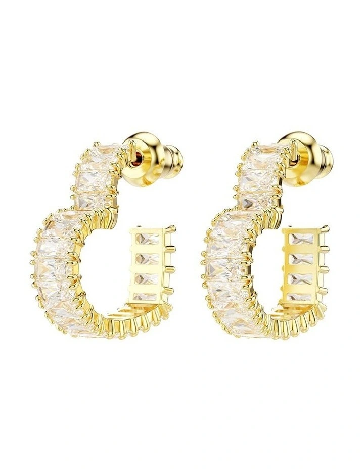 Matrix Hoop Earrings in White image 3