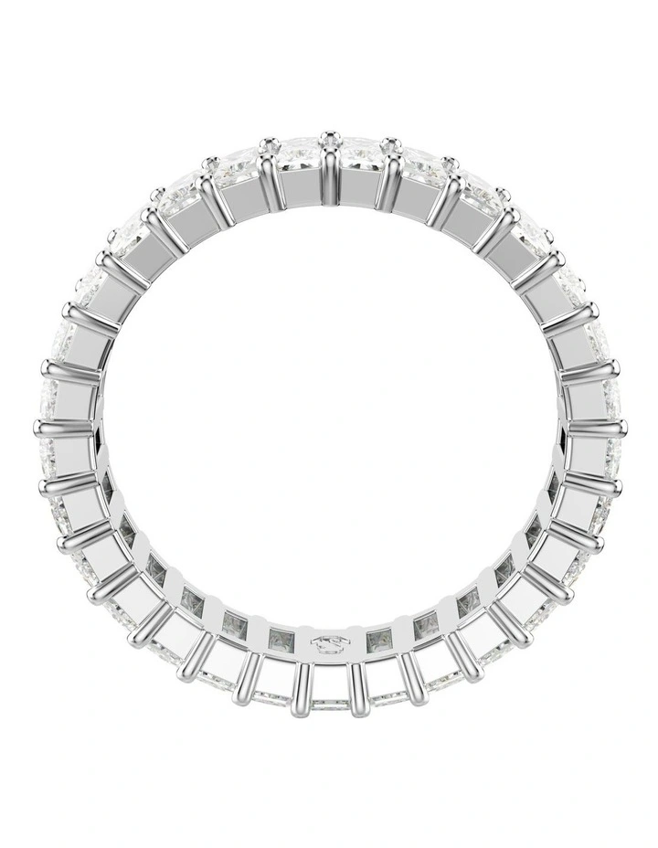 Matrix Ring Baguette Cut Rhodium Plated in White image 4