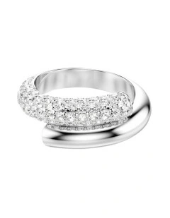 Dextera Ring Rhodium Plated in White