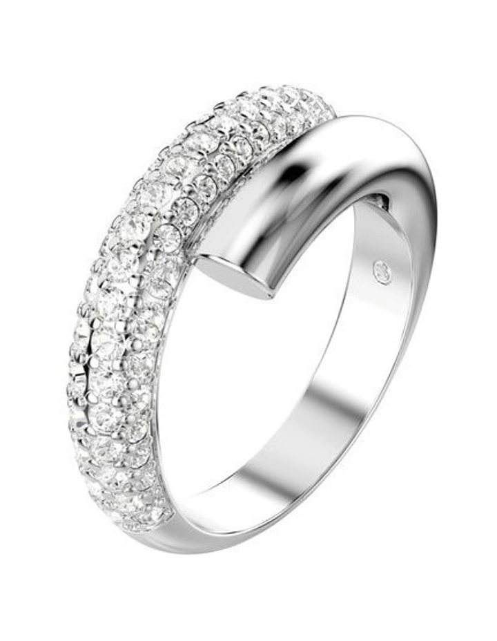 Dextera Ring Rhodium Plated in White image 2