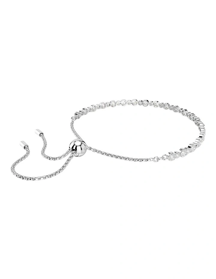 Matrix Tennis Bracelet in White image 5