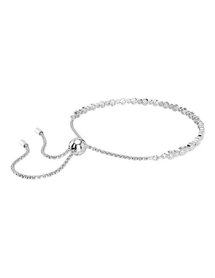 Matrix Tennis Bracelet in White image 5