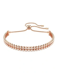 Matrix Tennis Bracelet in White/Rose Gold