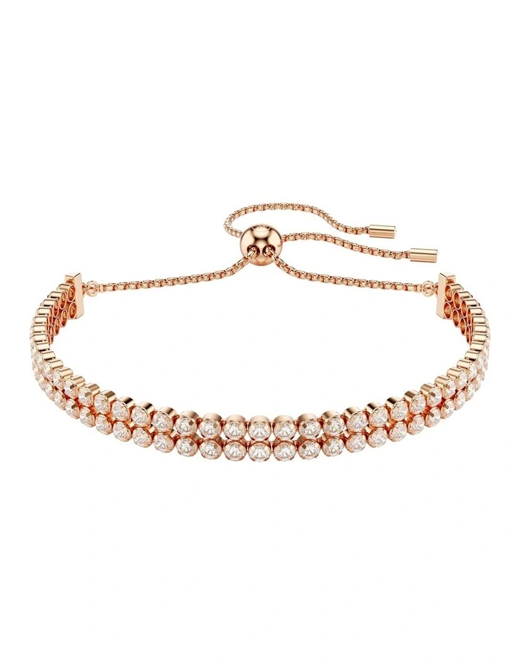 Matrix Tennis Bracelet in White/Rose Gold image 1