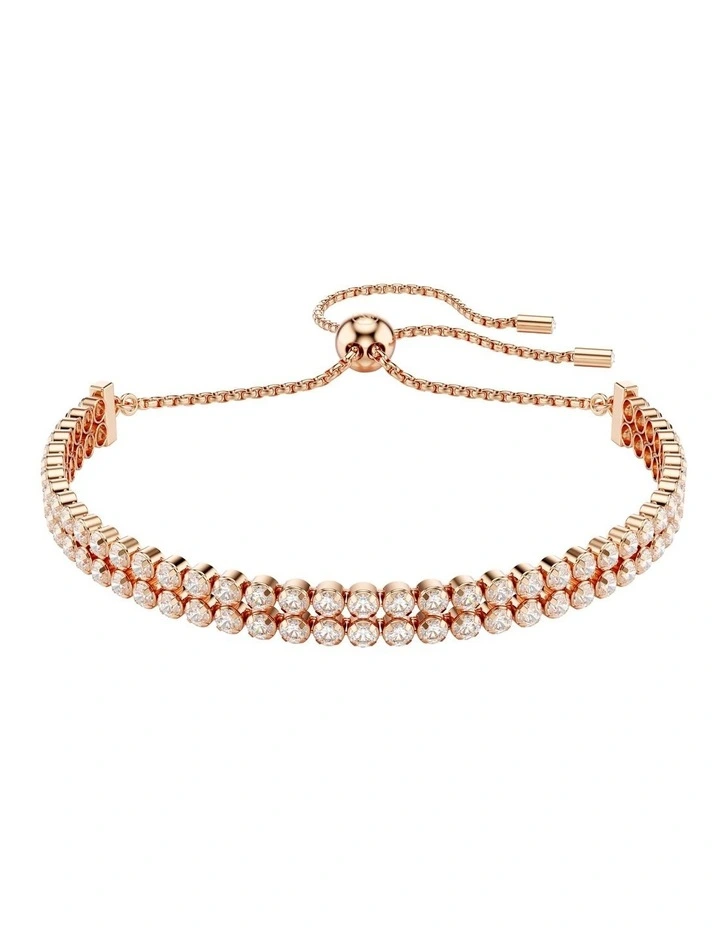 Matrix Tennis Bracelet in White/Rose Gold image 1