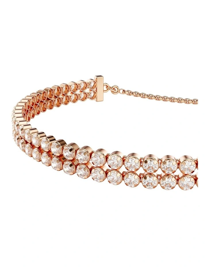 Matrix Tennis Bracelet in White/Rose Gold image 4
