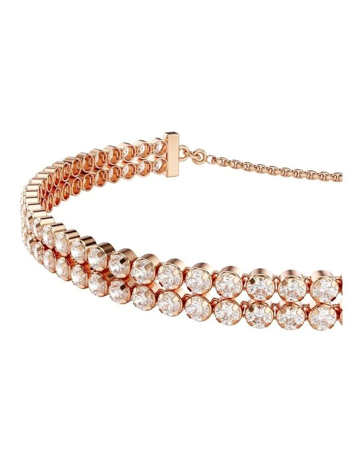 Matrix Tennis Bracelet in White/Rose Gold image 4