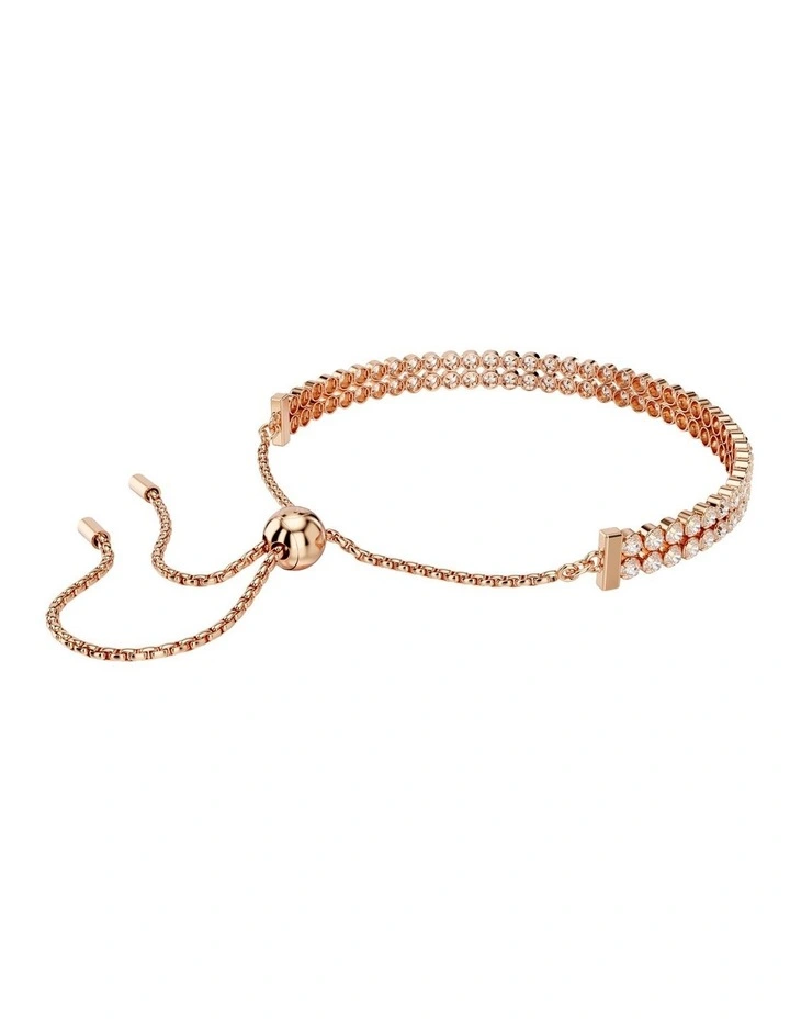 Matrix Tennis Bracelet in White/Rose Gold image 5