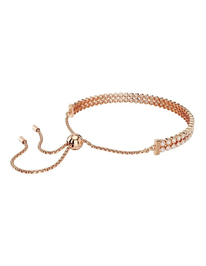 Matrix Tennis Bracelet in White/Rose Gold image 5