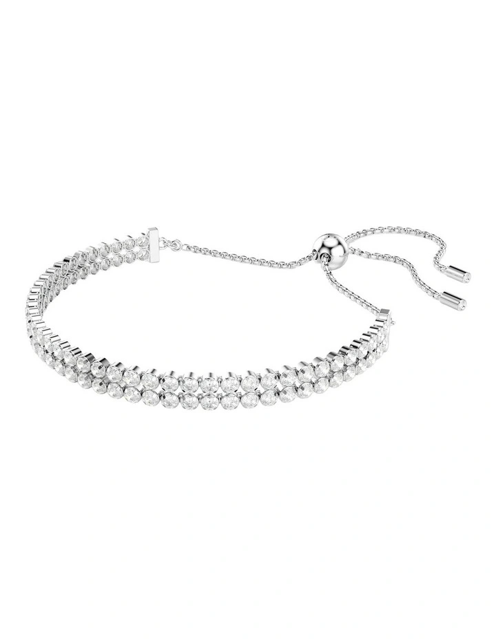 Matrix Tennis Bracelet in White image 2