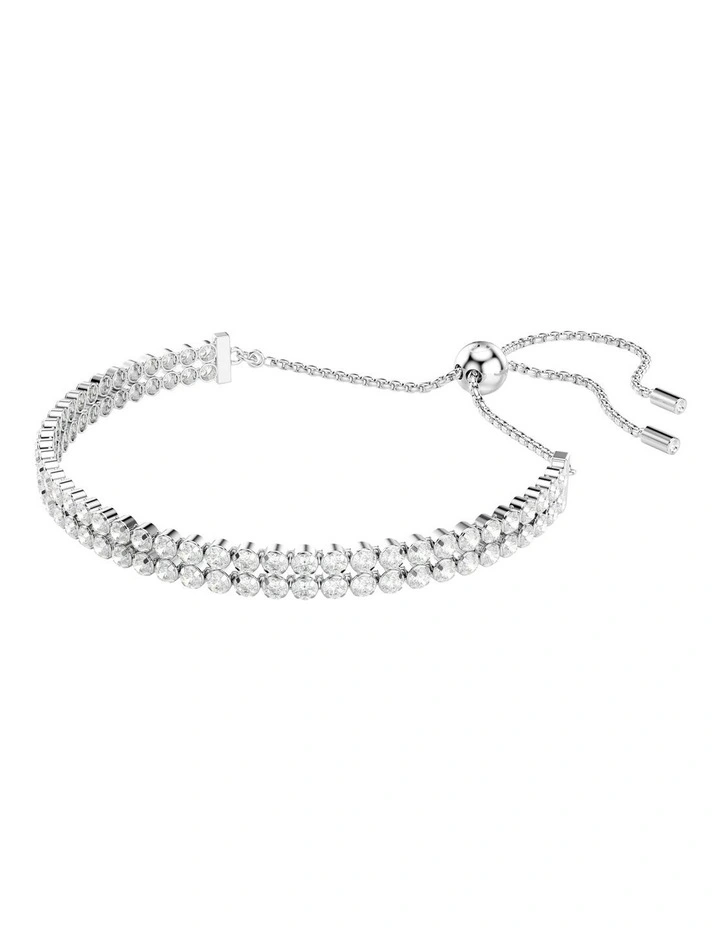 Matrix Tennis Bracelet in White image 2