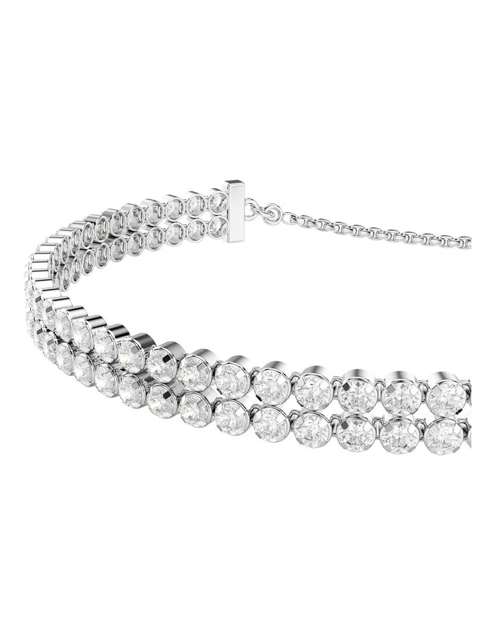 Matrix Tennis Bracelet in White image 4