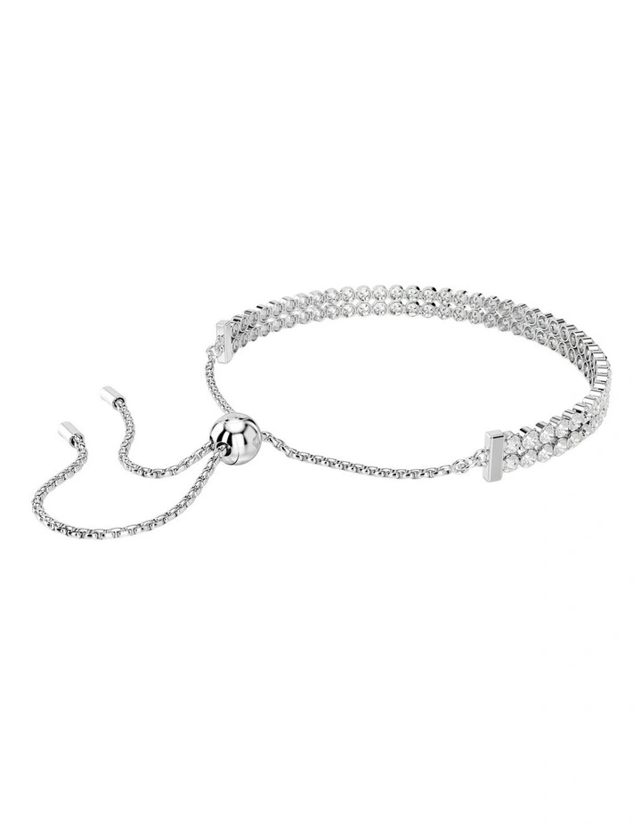 Matrix Tennis Bracelet in White image 5