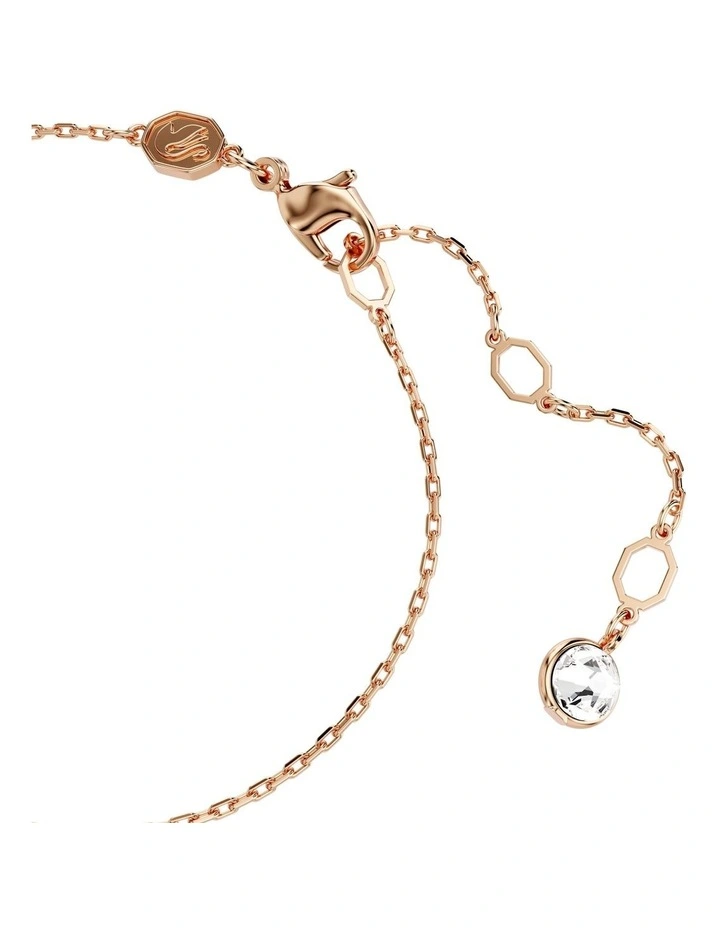 Connexus Mixed Cuts Heart Metal Finish Bracelet in Pink image 3