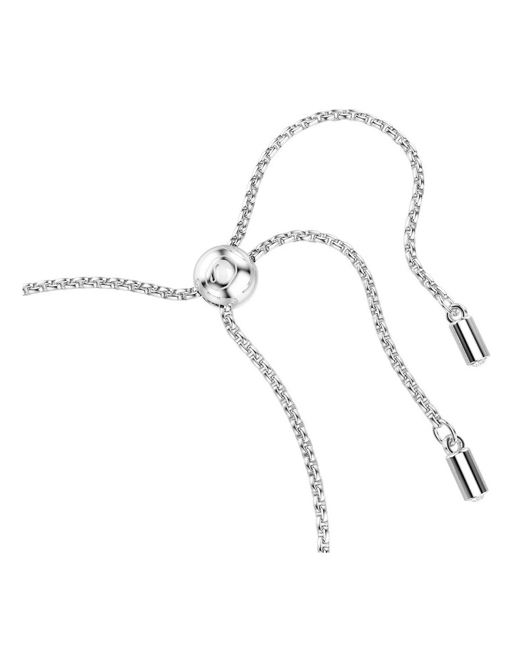 Imber Tennis Mixed Round Cuts Rhodium Plated Bracelet in White image 3