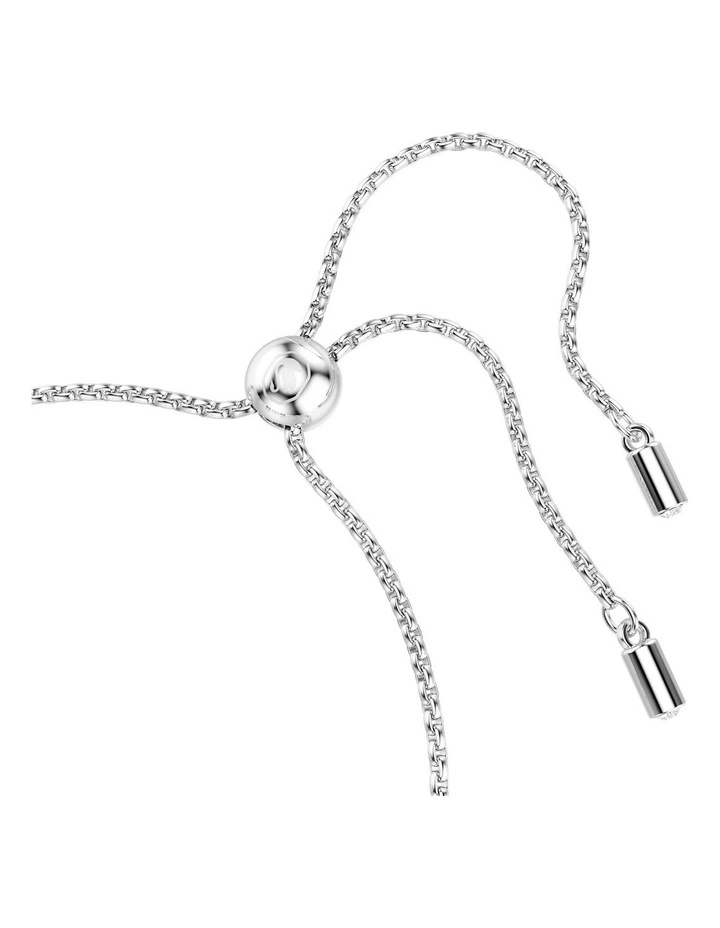Imber Tennis Mixed Round Cuts Rhodium Plated Bracelet in White image 3