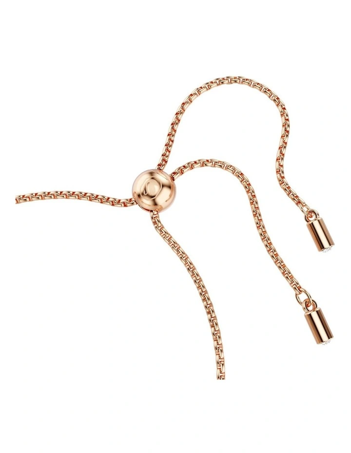 Imber Tennis Mixed Round Cuts Rose Gold-Tone Plated Bracelet in Pink image 3