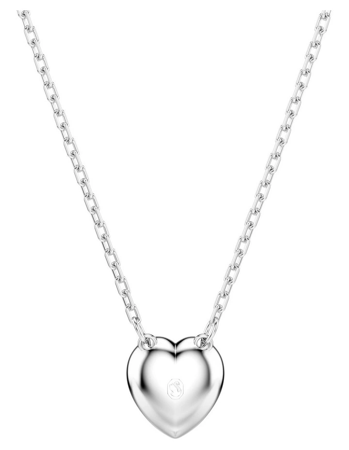Mixed Cuts Heart Rhodium Plated Ariana Grande Pendant in Silver image 4