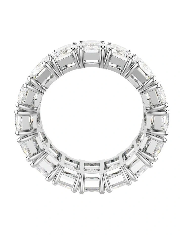 Matrix Vittore Ring Baguette Cut Rhodium Plated in White image 4