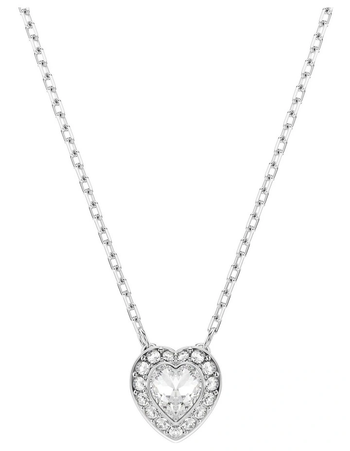 Ariana Grande Heart Rhodium Plated Set in White image 5