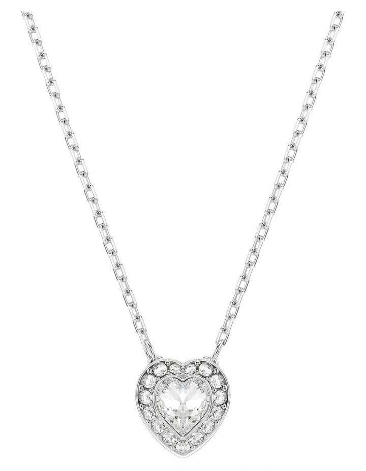 Ariana Grande Heart Rhodium Plated Set in White image 5