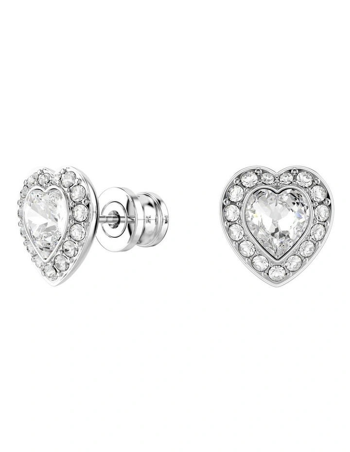 Ariana Grande Heart Rhodium Plated Set in White image 6