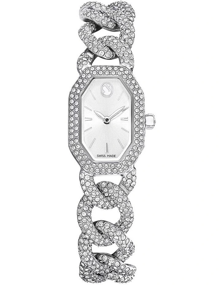 Crystal Bracelet Dextera Chain Swiss Watch in Silver image 1