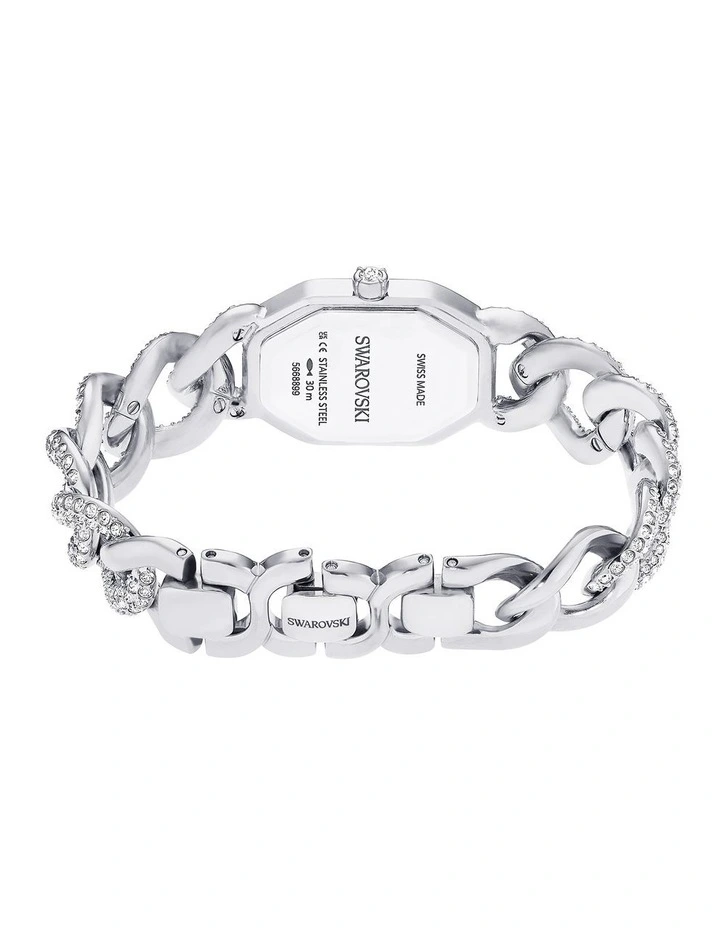 Crystal Bracelet Dextera Chain Swiss Watch in Silver image 3