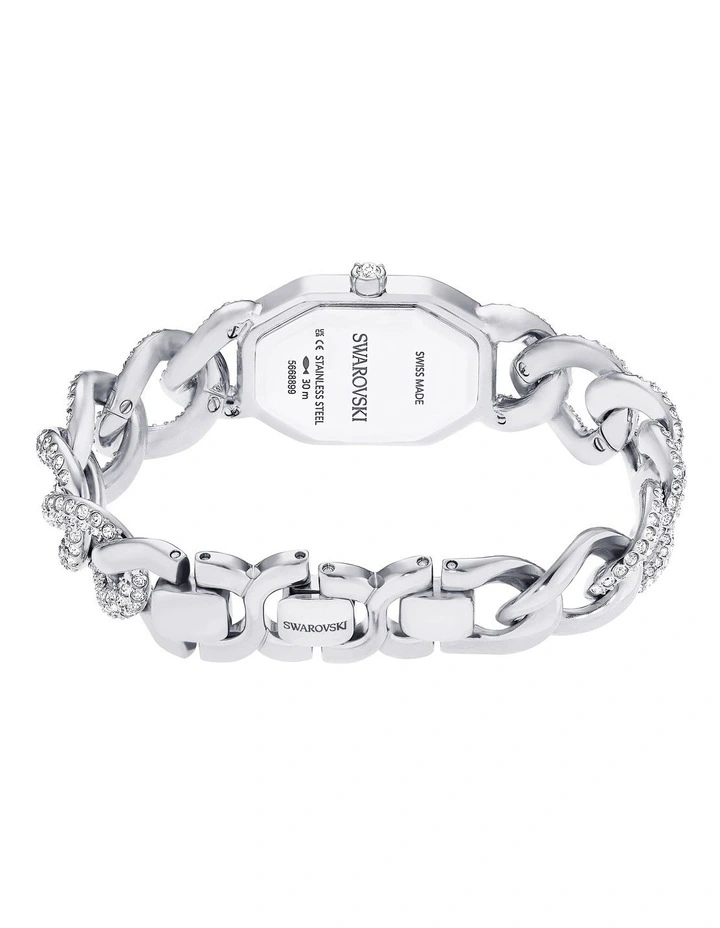 Crystal Bracelet Dextera Chain Swiss Watch in Silver image 3