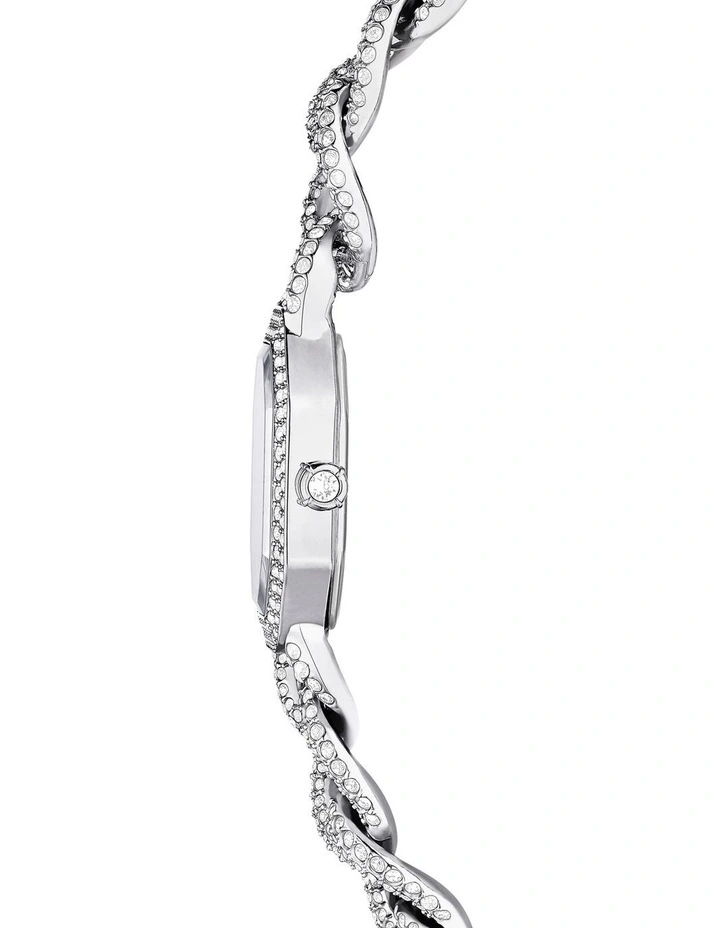 Crystal Bracelet Dextera Chain Swiss Watch in Silver image 5