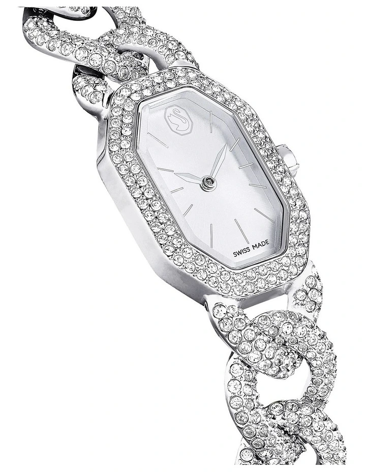 Crystal Bracelet Dextera Chain Swiss Watch in Silver image 6