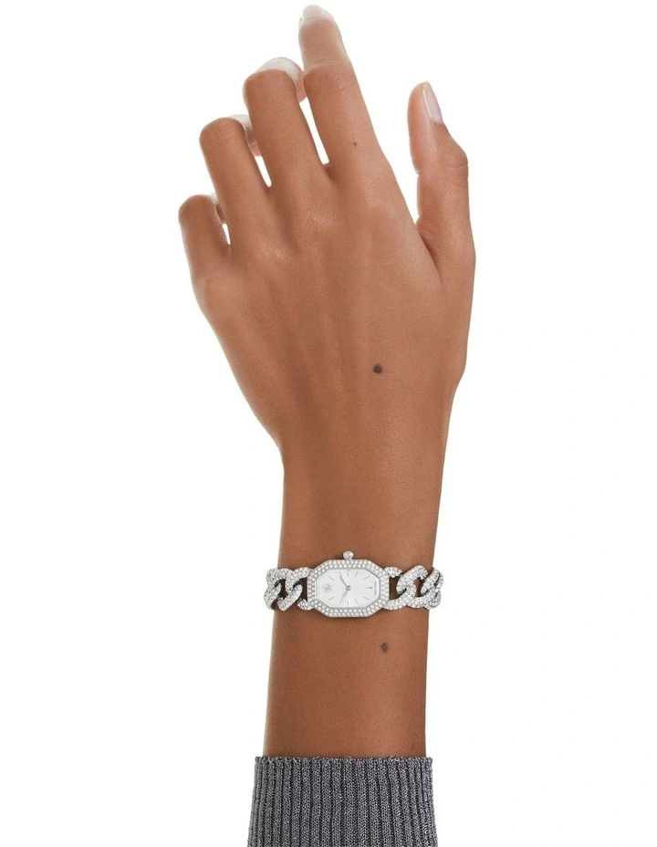 Crystal Bracelet Dextera Chain Swiss Watch in Silver image 7