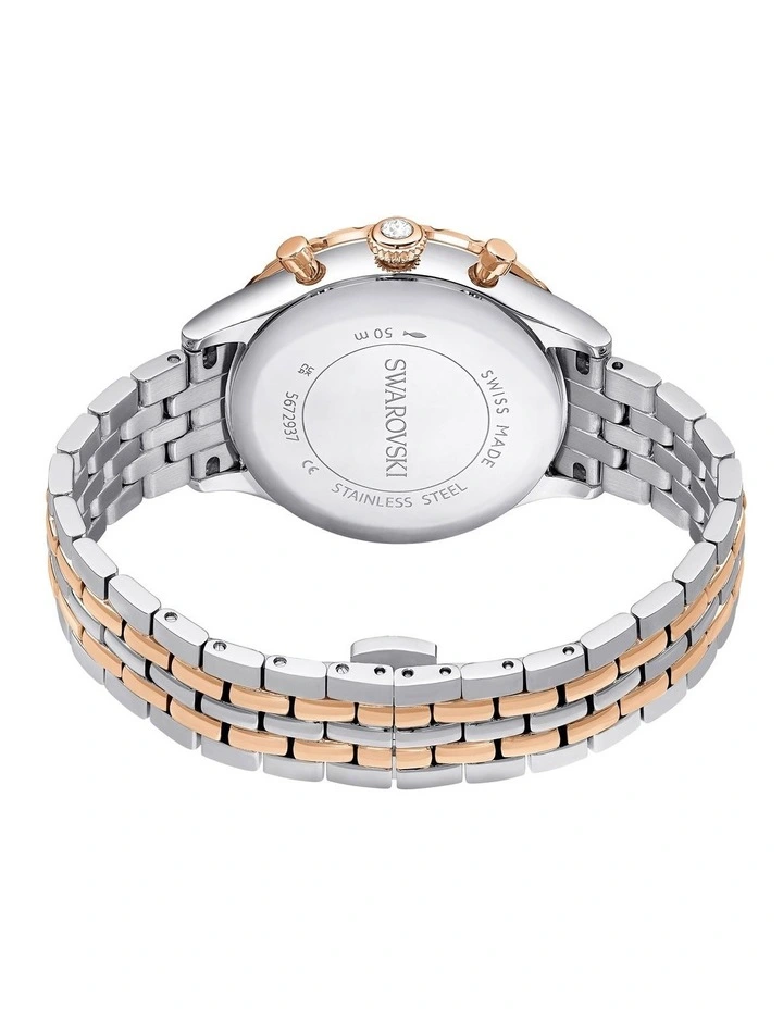 Octea Chrono Swiss Metal Bracelet Watch in Silver image 3