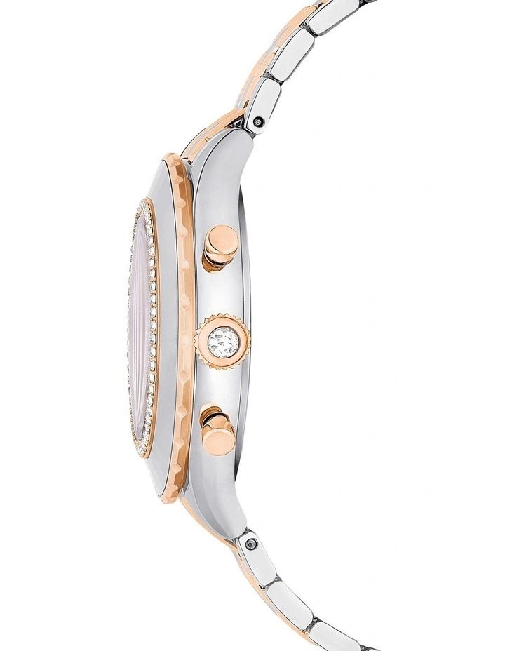 Octea Chrono Swiss Metal Bracelet Watch in Silver image 6