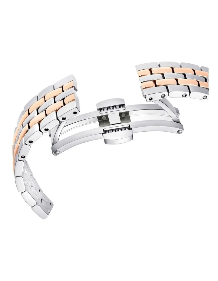 Octea Chrono Swiss Metal Bracelet Watch in Silver image 7