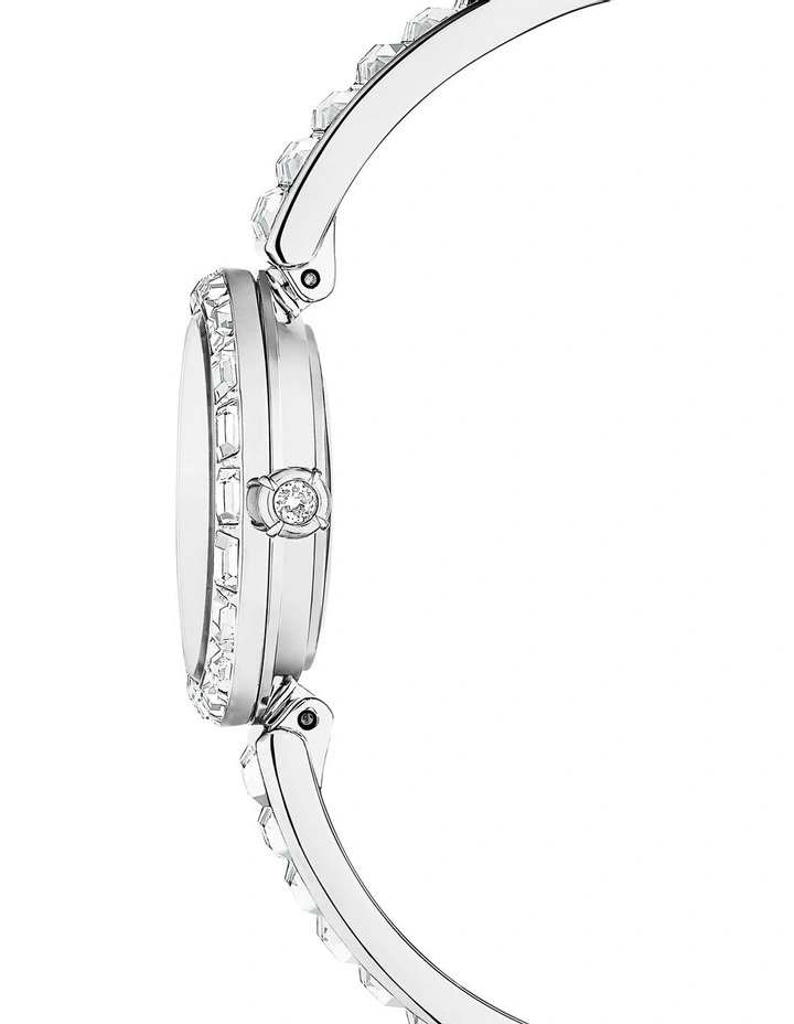 Crystal Bracelet Matrix Bangle Swiss Watch in Silver image 5