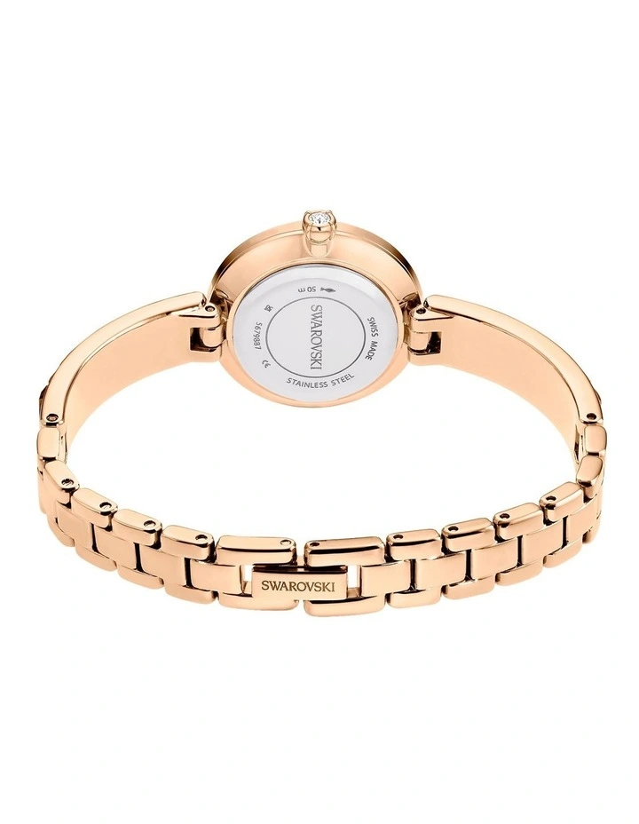 Matrix Bangle Crystal Bracelet Swiss Watch in Gray, Rose Gold-Tone image 3