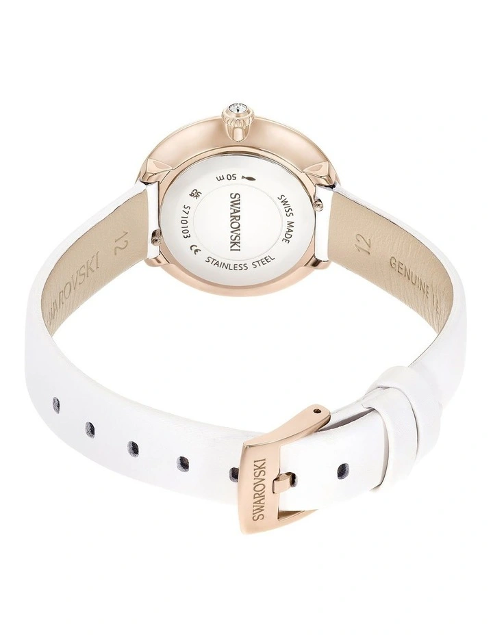 Matrix Swiss Made Leather Strap Tennis Watch in Multi image 3