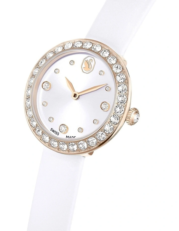 Matrix Swiss Made Leather Strap Tennis Watch in Multi image 4