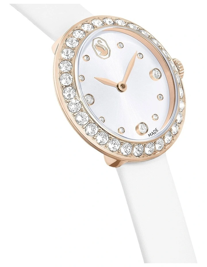 Matrix Swiss Made Leather Strap Tennis Watch in Multi image 5