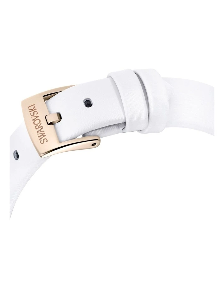 Matrix Swiss Made Leather Strap Tennis Watch in Multi image 7