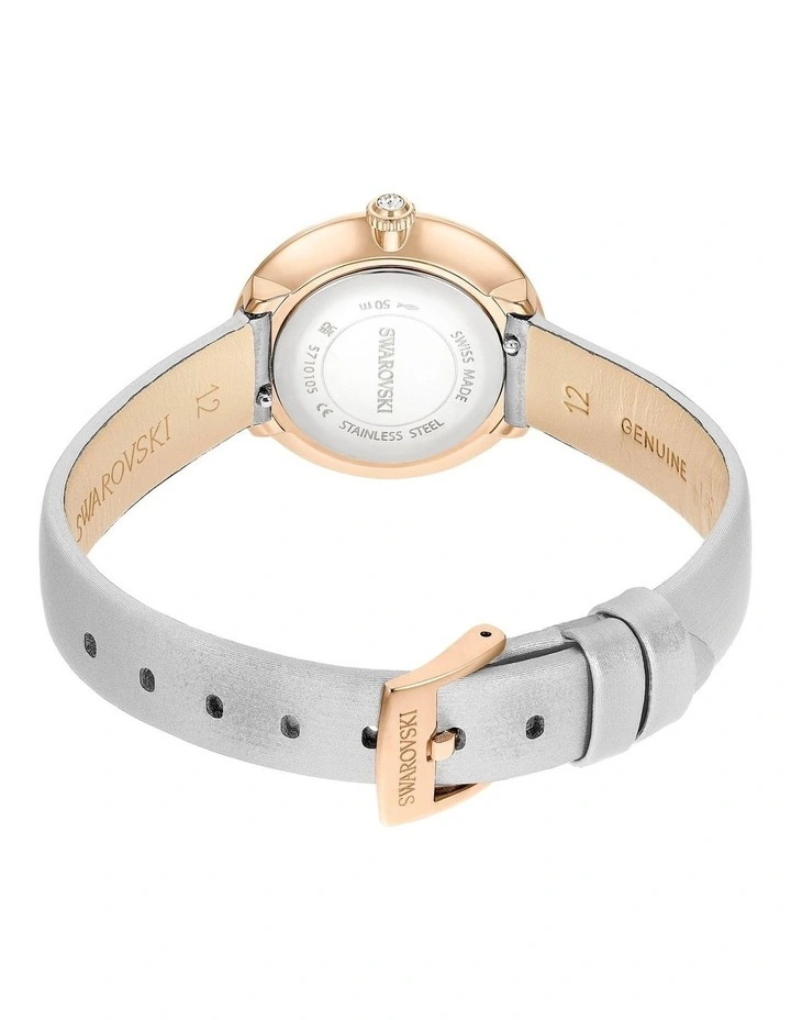 Matrix Swiss Made Leather Strap Tennis Watch in Multi image 3