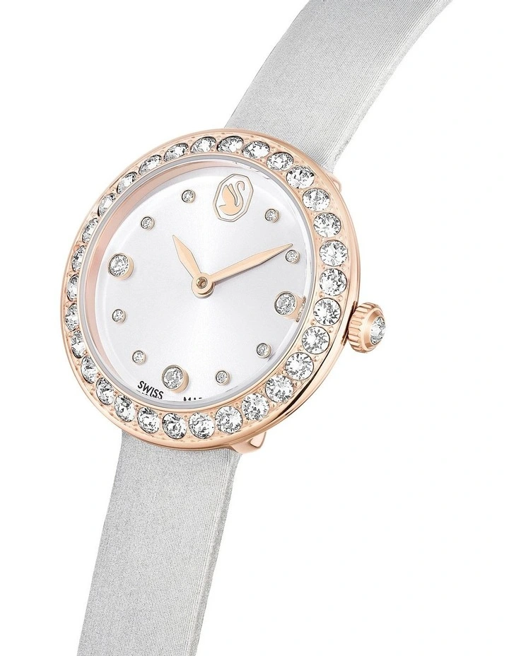 Matrix Swiss Made Leather Strap Tennis Watch in Multi image 4