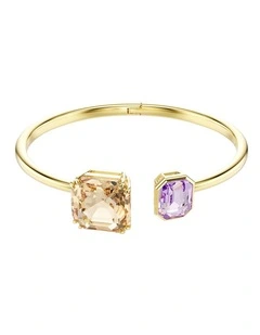 Millenia Bangle Octagon Cut Gold-Tone Plated in Multicolored