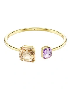 Millenia Bangle Octagon Cut Gold-Tone Plated in Multicolored