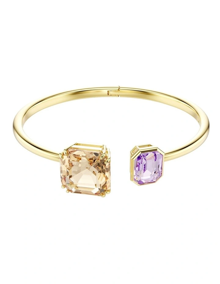 Millenia Bangle Octagon Cut Gold-Tone Plated in Multicolored image 1