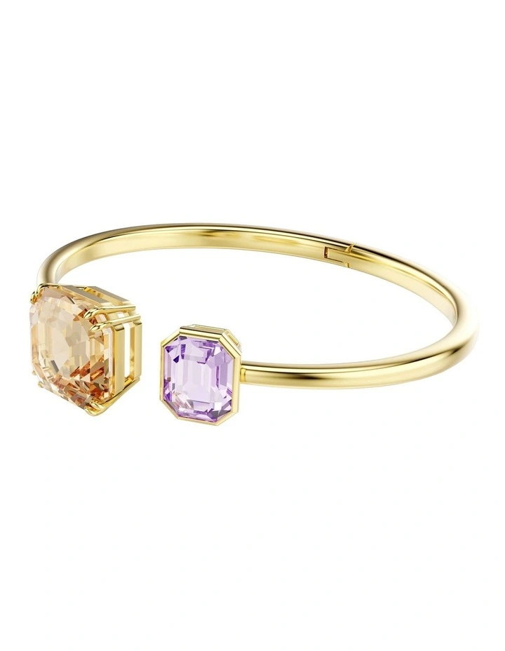 Millenia Bangle Octagon Cut Gold-Tone Plated in Multicolored image 2