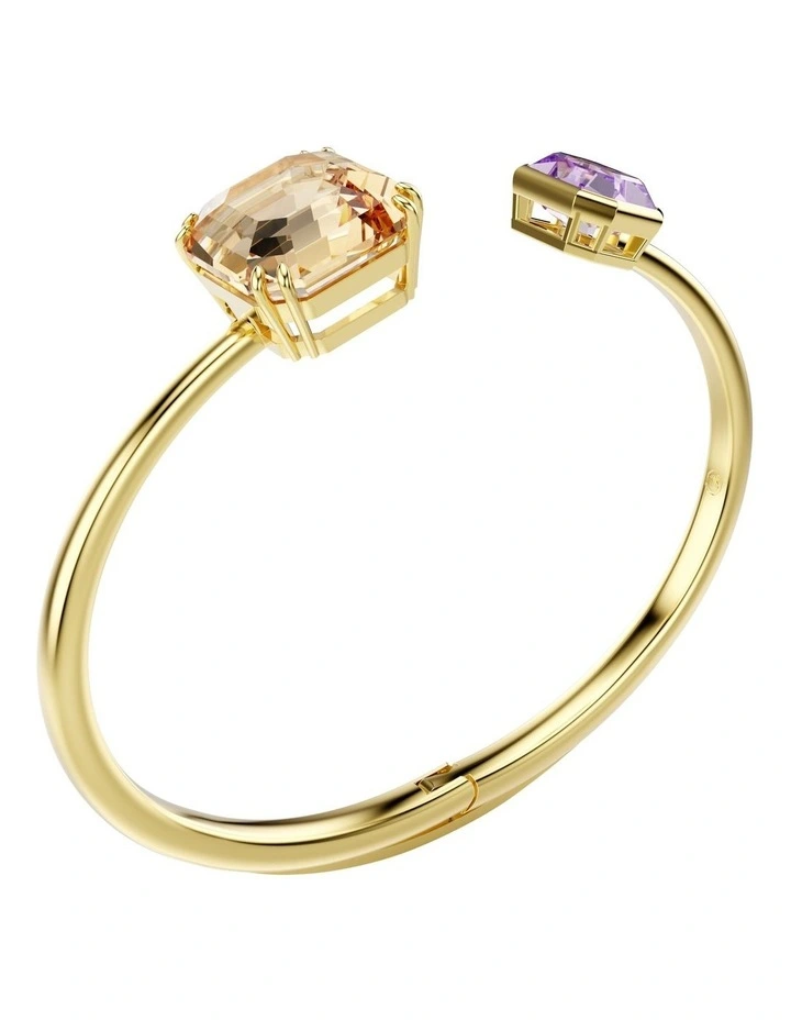 Millenia Bangle Octagon Cut Gold-Tone Plated in Multicolored image 3