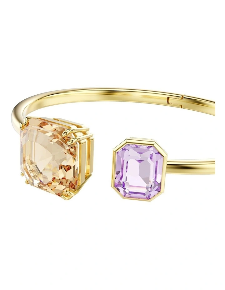 Millenia Bangle Octagon Cut Gold-Tone Plated in Multicolored image 4